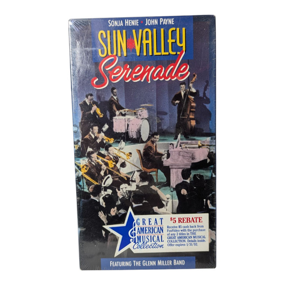 Sun Valley Serenade - VHS - 1991 Glenn Miller Band - New Sealed - Collectable - Picture 1 of 4